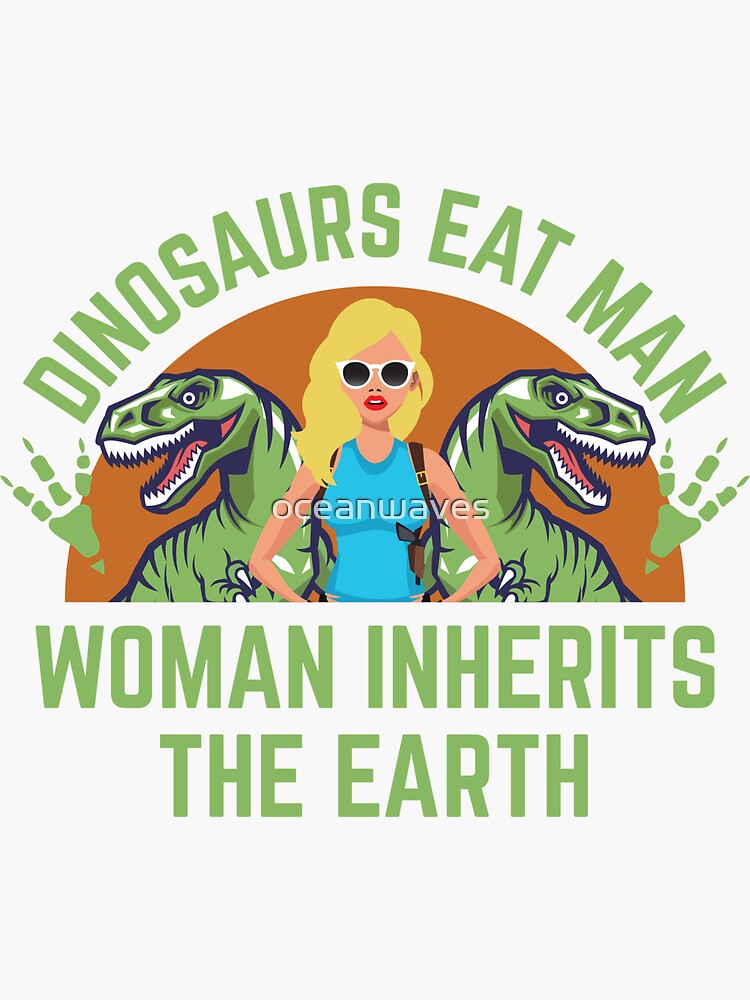 dinosaurs eat man