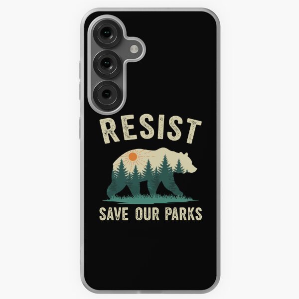 Vista previa del artículo con la obra «Resistamos, salvemos nuestros parques», diseñado y vendido por varioarts.