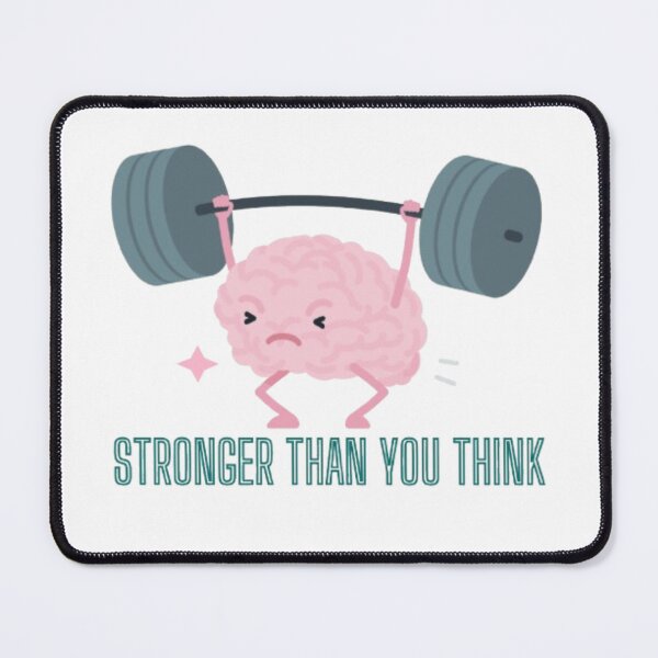 Item preview, Brain Gains: Stronger Than You Think Gym Art – Mind Muscle Motivation designed and sold by ShadeShard.
