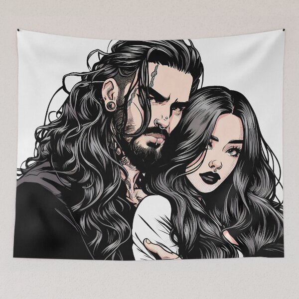 Item preview, Dark couple designed and sold by Priscilla Souza de Alcantara.