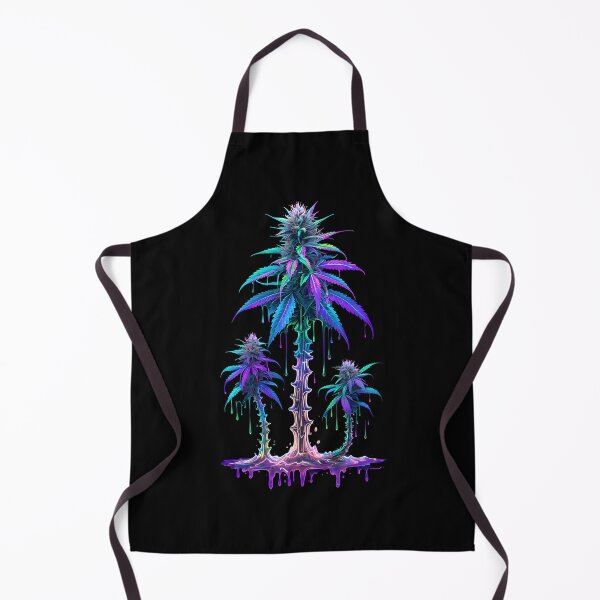Item preview, Neon melting marijuana plant  designed and sold by EccentricsByE.