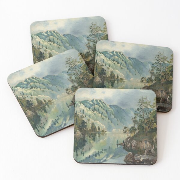 Item preview, Tranquil Alpine Lake in French Impressionist Style designed and sold by CARRAANN.