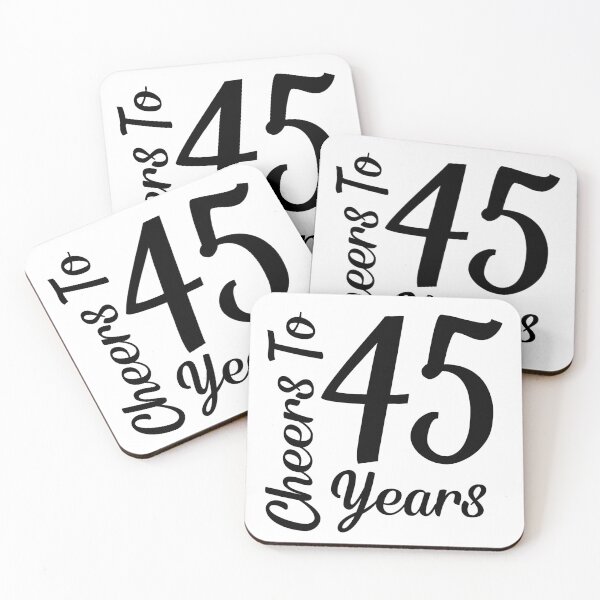 Item preview, Cheers to 45 Years | 45th Birthday Celebration | Anniversary designed and sold by highflycrafts.