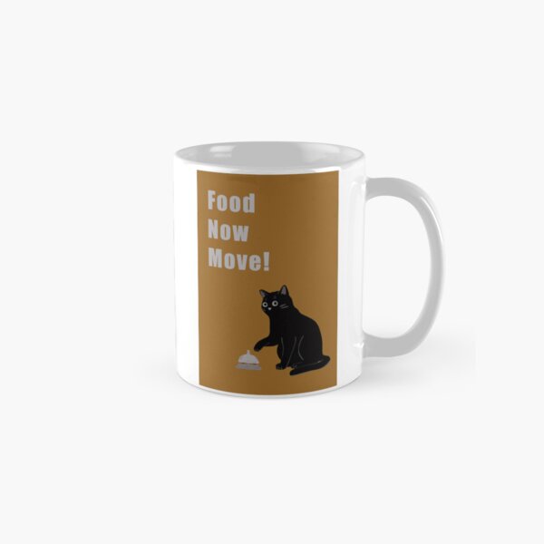 Aperçu de l'œuvre Art félin humoristique : Food Now Move ! créée et vendue par TheGrandLordCat.