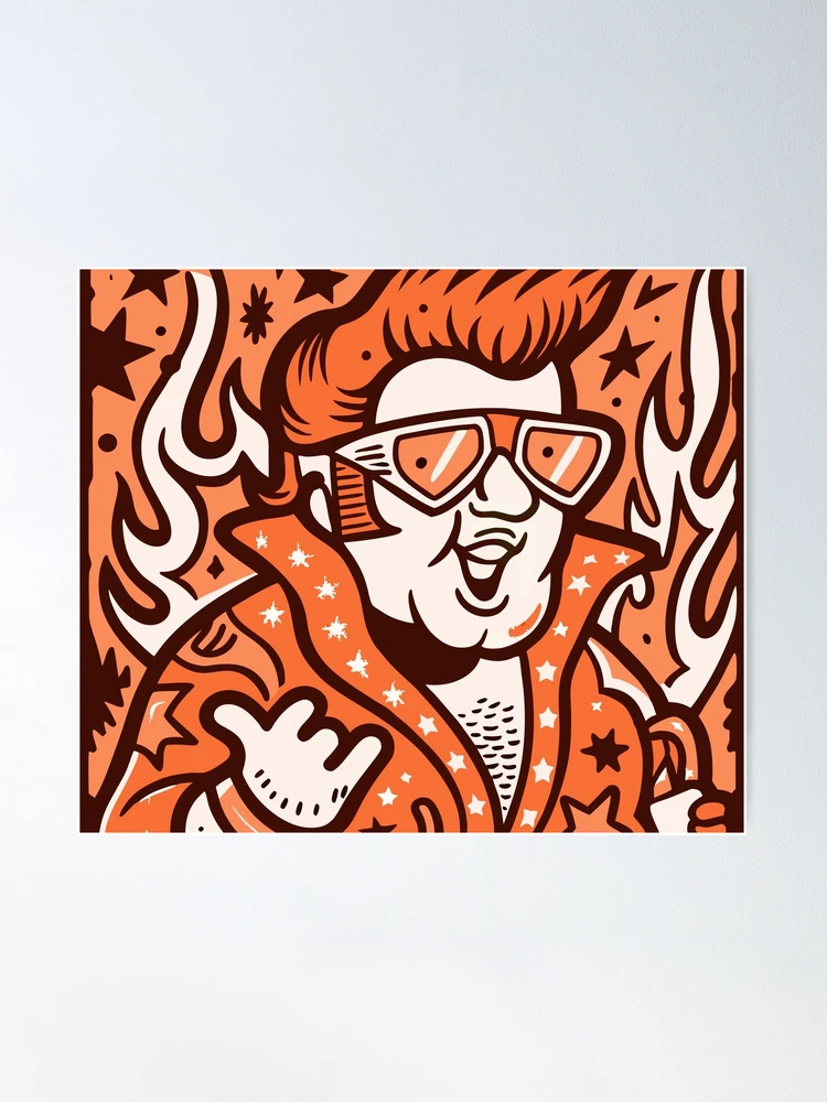 アート・デザイン・音楽 Kingston rock Retro Rock King Pop Art