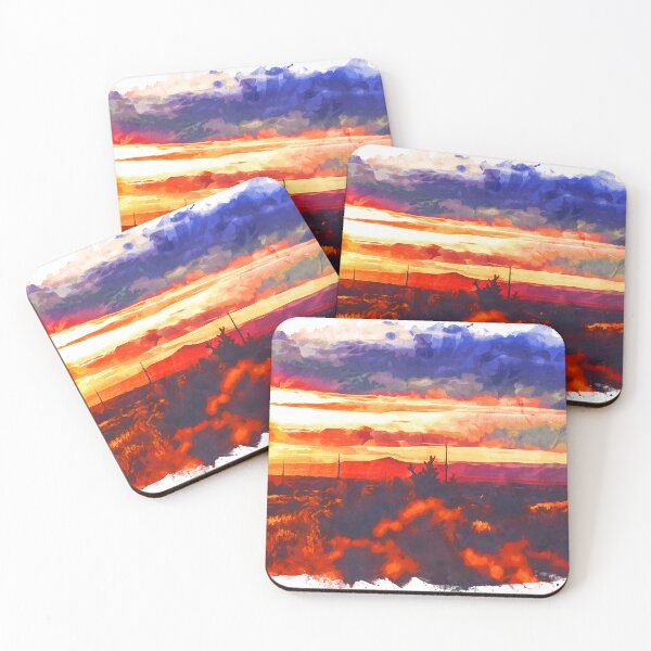 Item preview, Fiery New Mexico Sunset designed and sold by InspireSticker.