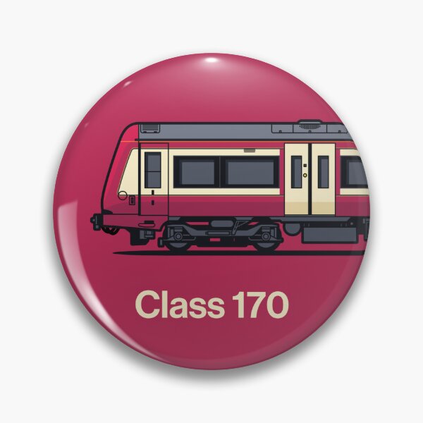 Item preview, Class 170 Burgundy Train Side England UK designed and sold by VoodooCircus.