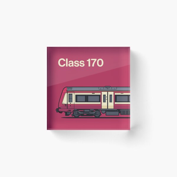 Item preview, Class 170 Burgundy Train Side England UK designed and sold by VoodooCircus.