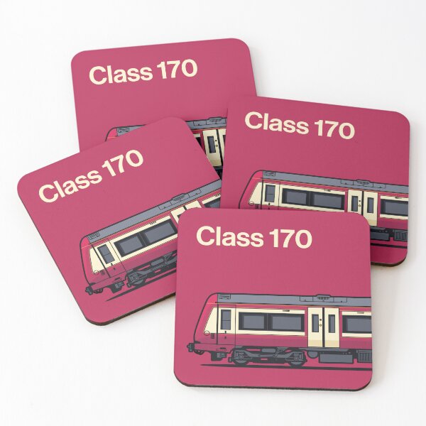 Item preview, Class 170 Burgundy Train Side England UK designed and sold by VoodooCircus.