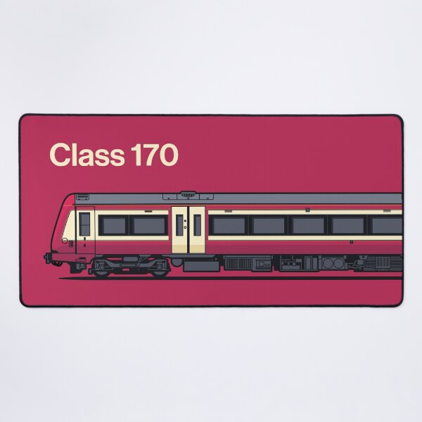 Item preview, Class 170 Burgundy Train Side England UK designed and sold by VoodooCircus.