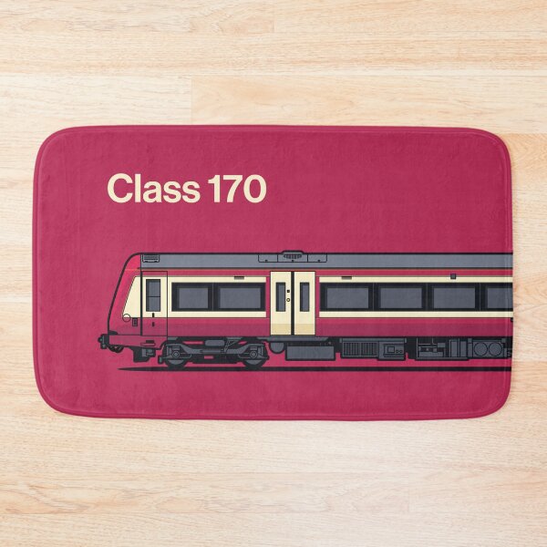 Item preview, Class 170 Burgundy Train Side England UK designed and sold by VoodooCircus.