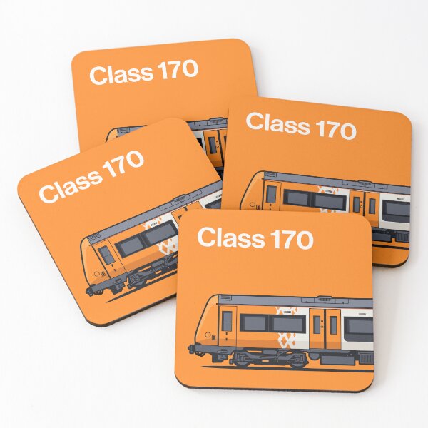 Item preview, Class 170 Tangerine Train Side England UK designed and sold by VoodooCircus.