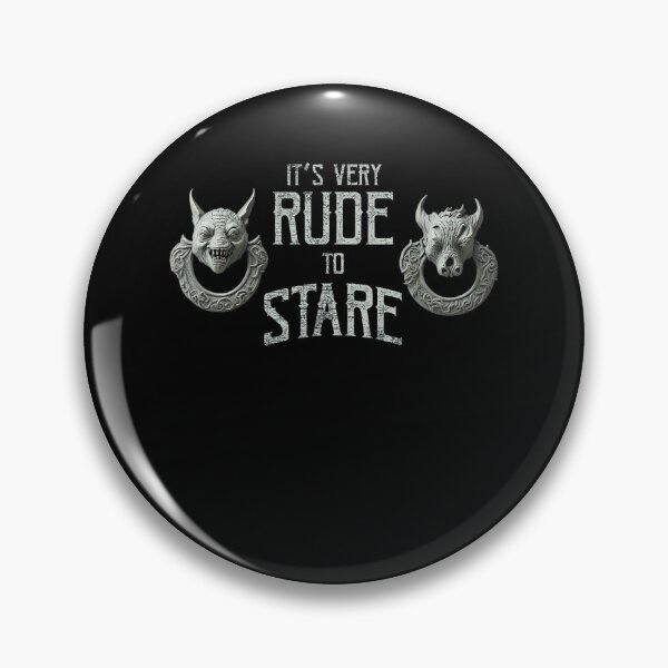 Item preview, It's Very Rude To Stare Door Knocker Retro designed and sold by Mimoun9.