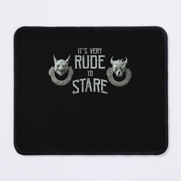 Item preview, It's Very Rude To Stare Door Knocker Retro designed and sold by Mimoun9.