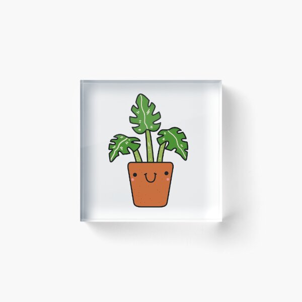 Item preview, Kawaii Monstera Plant Potted Plant designed and sold by kawaiilife.