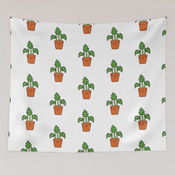 Item preview, Kawaii Monstera Plant Potted Plant designed and sold by kawaiilife.