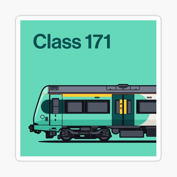 Item preview, Class 171 Mint Train Side England UK designed and sold by VoodooCircus.