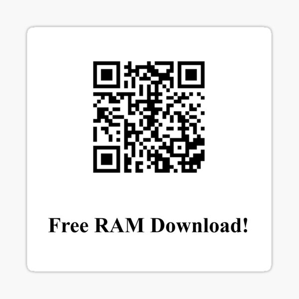 Item preview, Free Ram Download Link (a.k.a rickroll) designed and sold by Unworkmanlike Designs.