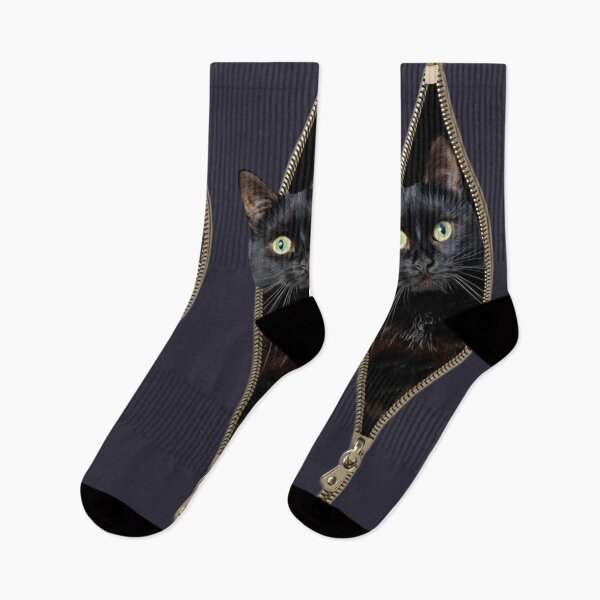 Item preview, THE BLACK CAT INSIDE THE CLOTHES WITH METAL CLOSURE designed and sold by CuPensky.