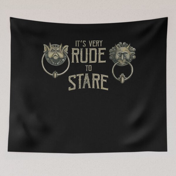 Item preview, It's Very Rude To Stare Door Knocker Vintage designed and sold by Mimoun9.