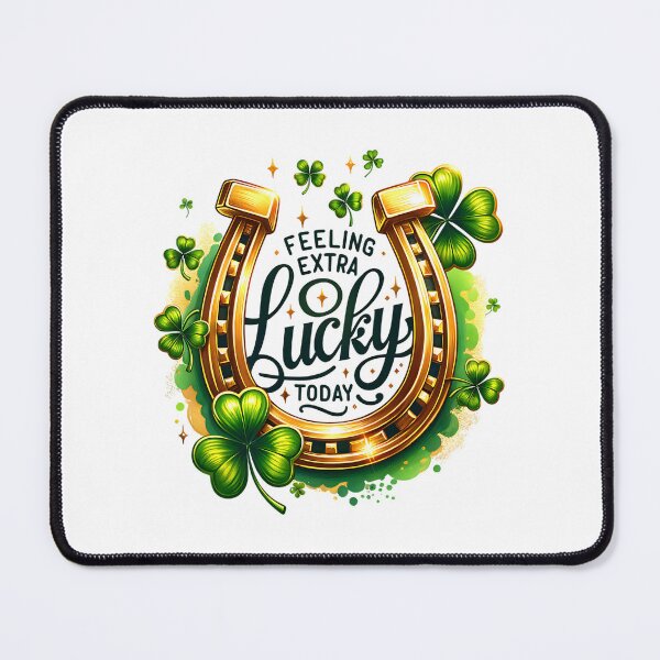 Item preview, Feeling Extra Lucky Today - Fun St. Patrick’s Day Shamrock Design designed and sold by My Joyful Charm Store.