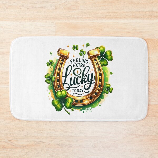 Item preview, Feeling Extra Lucky Today - Fun St. Patrick’s Day Shamrock Design designed and sold by My Joyful Charm Store.