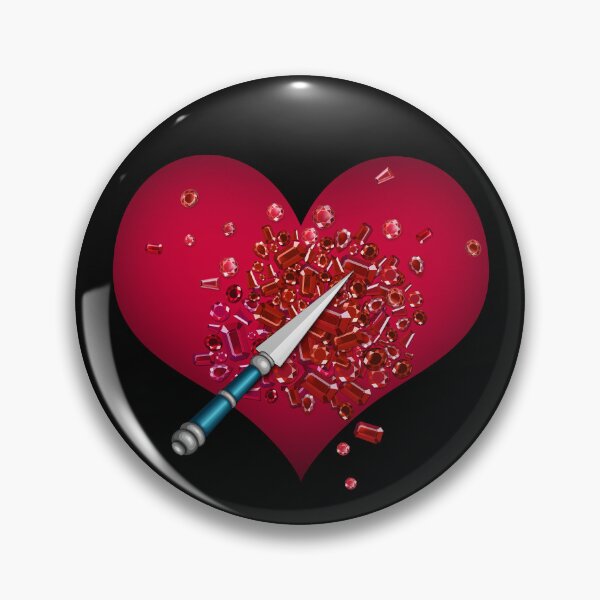 Item preview,  Blood-red gems, Heart and Dagger designed and sold by SzaboMarta.