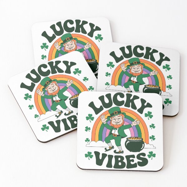 Item preview, Lucky Vibes – Dancing Leprechaun with Rainbow designed and sold by Taans-Creation.