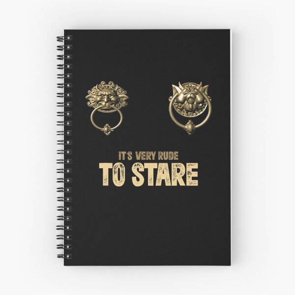 Item preview, It's Very Rude To Stare Door Knocker designed and sold by Mimoun9.