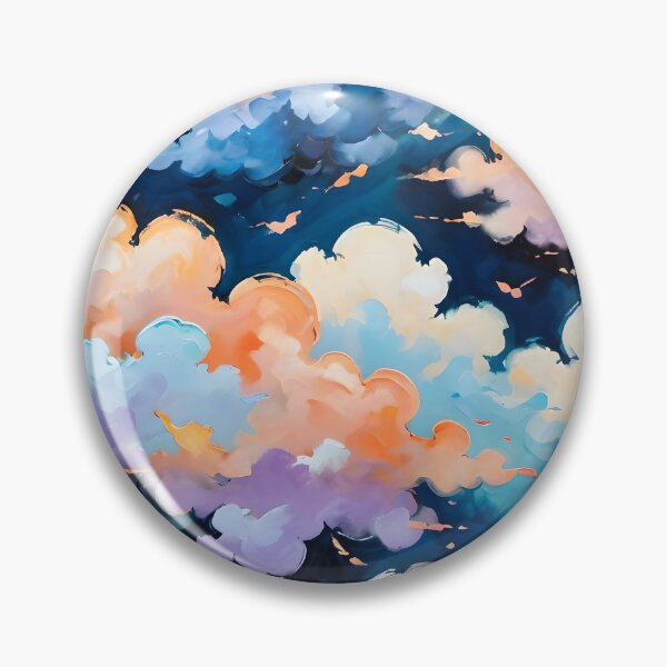 Item preview, Clouds in Motion, Cotton Candy Clouds, Whimsical Evening Glow designed and sold by Kintsugi99.