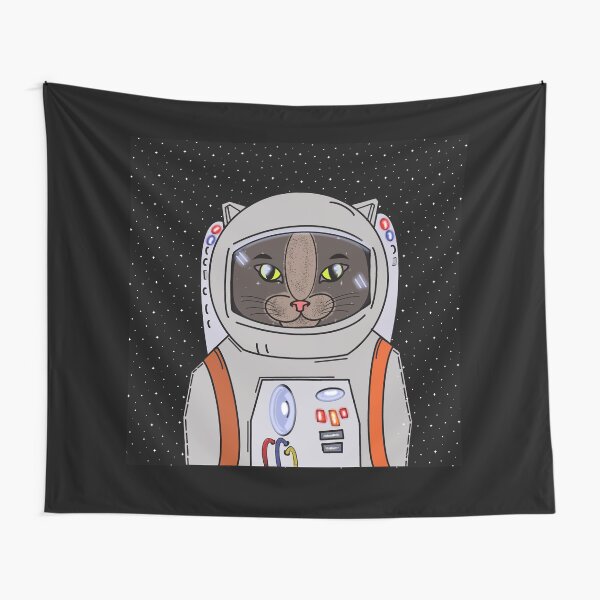 Item preview, Space Kitty designed and sold by Onehappyhook.