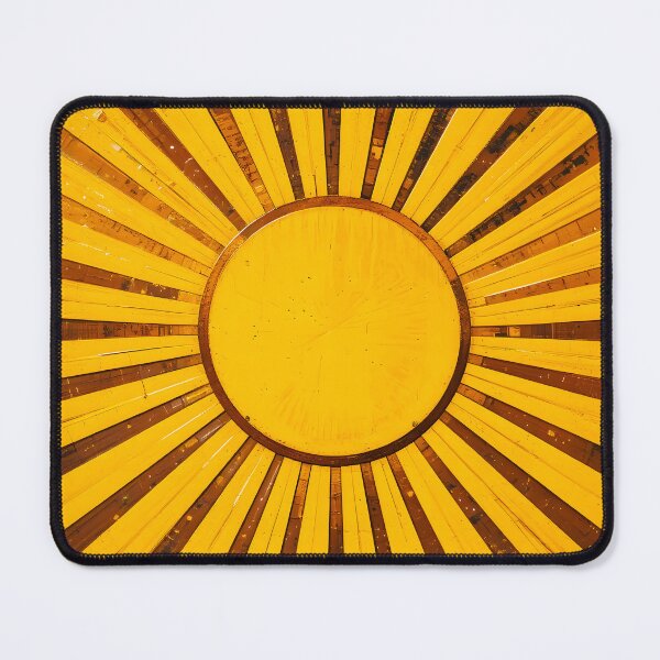 Item preview, Golden Sunburst, Vintage Energizing Art, Mid Century Modern Boho Decor, Abstract Minimalistic Sun designed and sold by Kintsugi99.