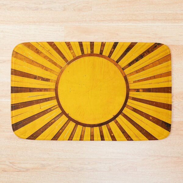 Item preview, Golden Sunburst, Vintage Energizing Art, Mid Century Modern Boho Decor, Abstract Minimalistic Sun designed and sold by Kintsugi99.