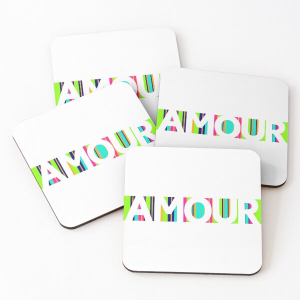 Item preview, AMOUR – Bold French Love Typography Design designed and sold by Get Kind Creations by:GaryKilmer.