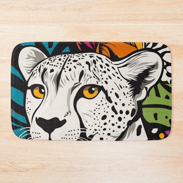 Item preview, Black and white cheetah with pop art colors designed and sold by XYZnewDesigns.