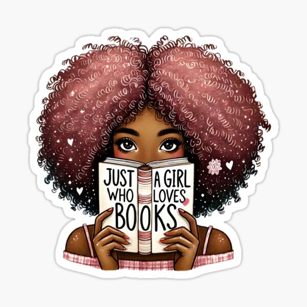 Artikel-Vorschau von Afroamerikanerin, Nur ein Mädchen, das Bücher liebt Afroamerikanerin, designt und verkauft von vectcd.