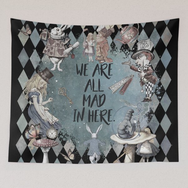 Item preview, We Are All MAD Here - Wonderland Celebration  designed and sold by maryedenoa.