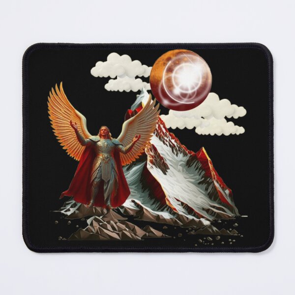 Item preview, Archangel in the Mountain in Full Armor designed and sold by DivineHaven.