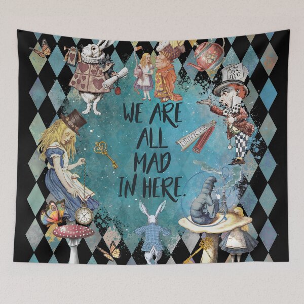 Item preview, We Are All MAD Here - Wonderland Celebration  designed and sold by maryedenoa.