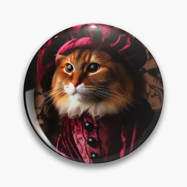 Item preview, Medieval Cat in Burgundy designed and sold by Angelstkw.