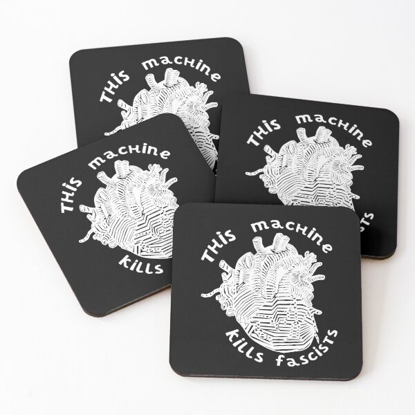 Item preview, This Machine Kills Fascists (Monochrome White) designed and sold by InkThinkArt.