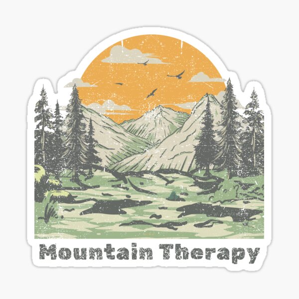 Item preview, Mountain Therapy Forest Nature Peaks Trees designed and sold by DNikolStore.