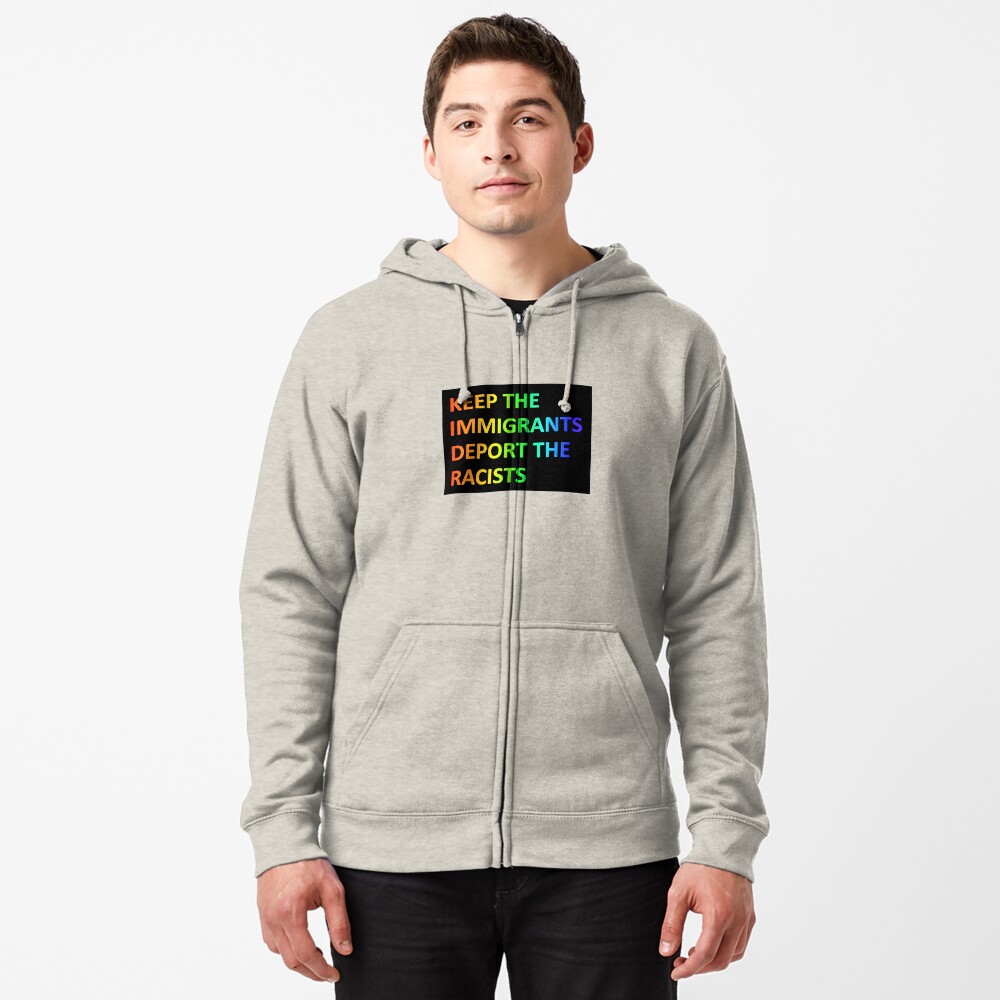 Vista previa del artículo con la obra «Sudadera con capucha y cremallera», diseñado y vendido por LeftAF.