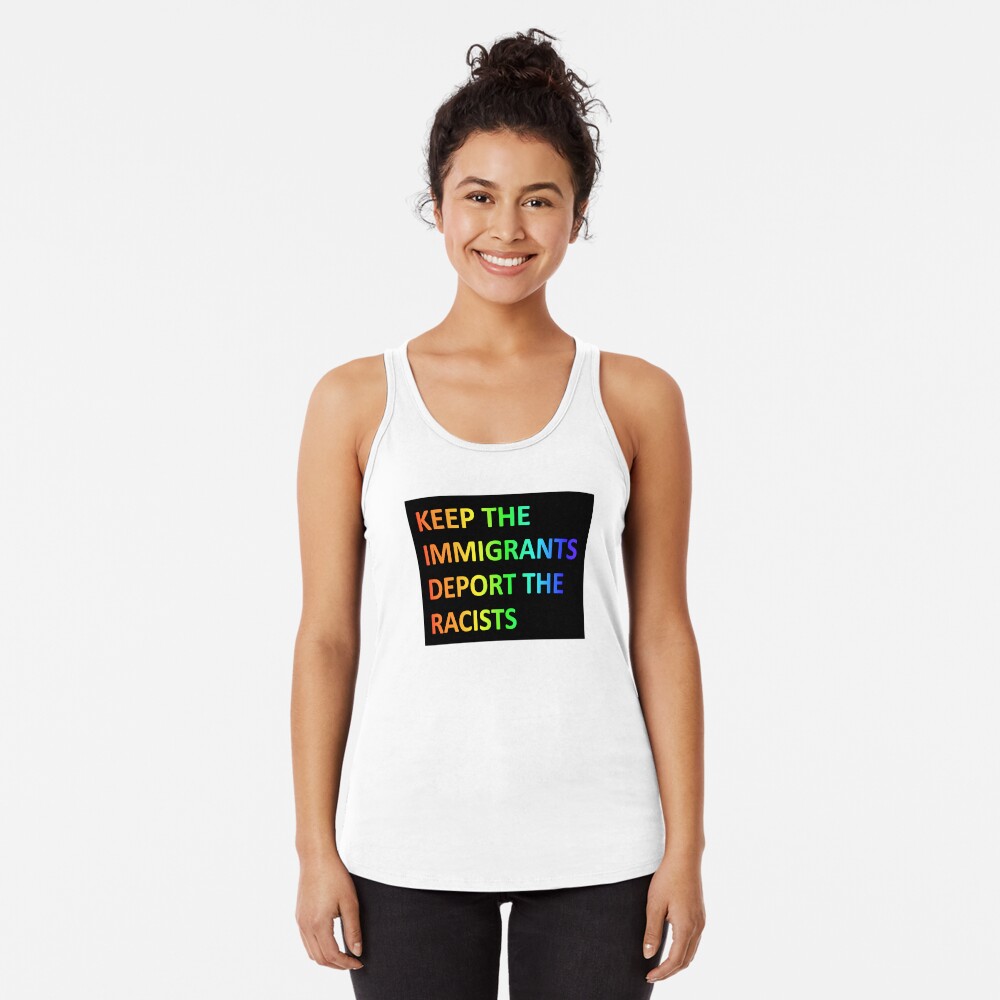 Vista previa del artículo con la obra «Camiseta con espalda nadadora», diseñado y vendido por LeftAF.
