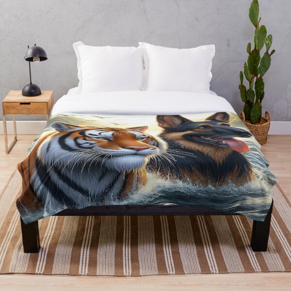 Item preview, Tiger and Dog Have a Nice River Soak designed and sold by nikkolaus.
