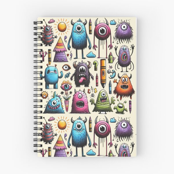 Item preview, monster doodle kids drawing designed and sold by digilabs.