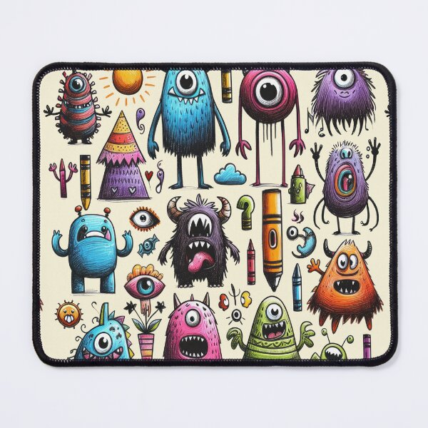 Item preview, monster doodle kids drawing designed and sold by digilabs.