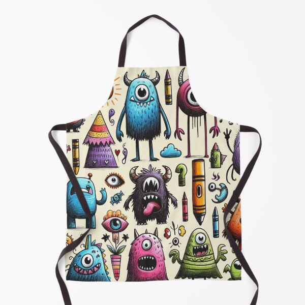 Item preview, monster doodle kids drawing designed and sold by digilabs.