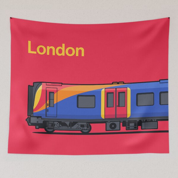 Item preview, London Class 450 Red World Train Side England UK designed and sold by VoodooCircus.