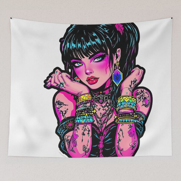 Item preview, punk girl designed and sold by rajdigitalarts.